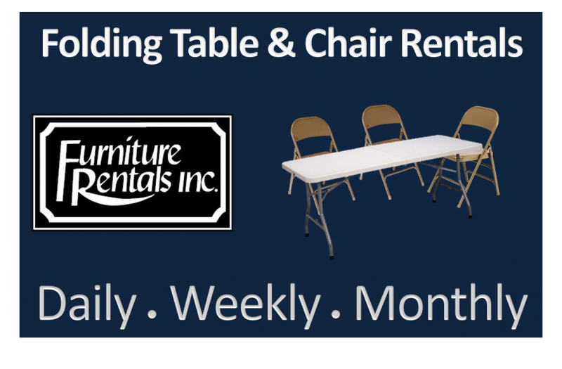 Folding Tables Folding Chairs Weekly Rentals Furniture